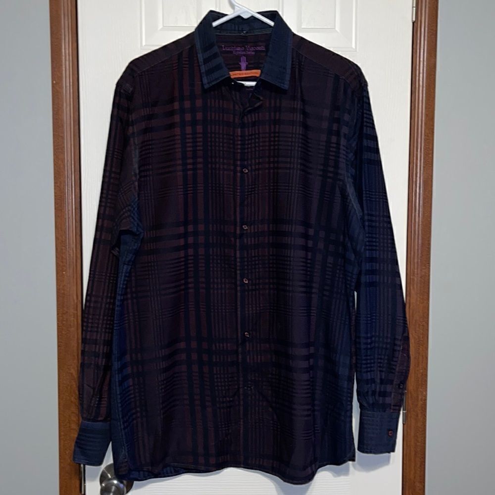 Luciano Visconti Special Edition Mens Button Down‎ Dress Shirt-Large